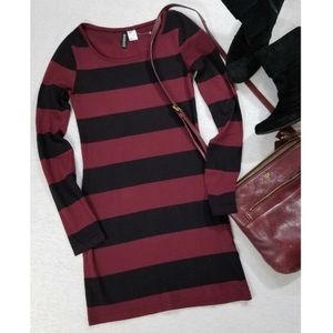 NWOT H&M Divided Striped Bodycon Dress
